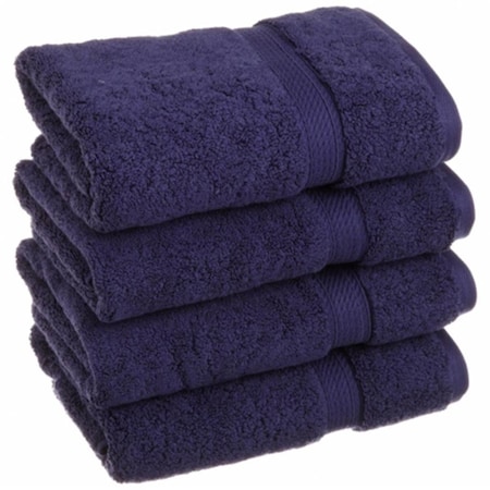 Superior 900GSM Egyptian Cotton 4-Piece Hand Towel Set  Navy Blue 900GSM HAND NB